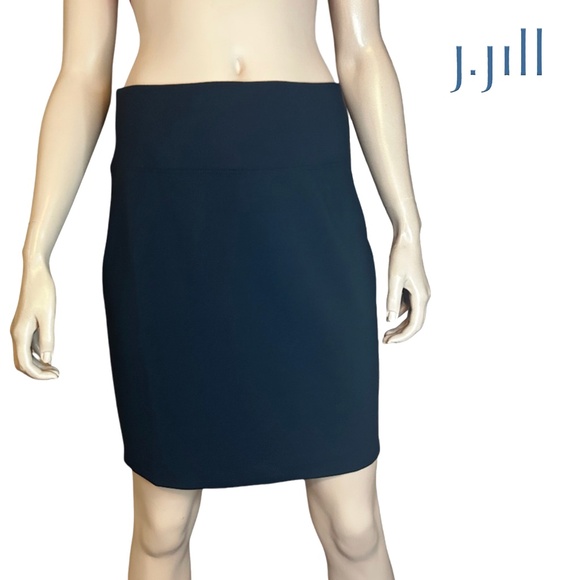 J. Jill Smooth Pencil Skirt Wearever Collection Rayon Versatile Classic - Picture 1 of 11